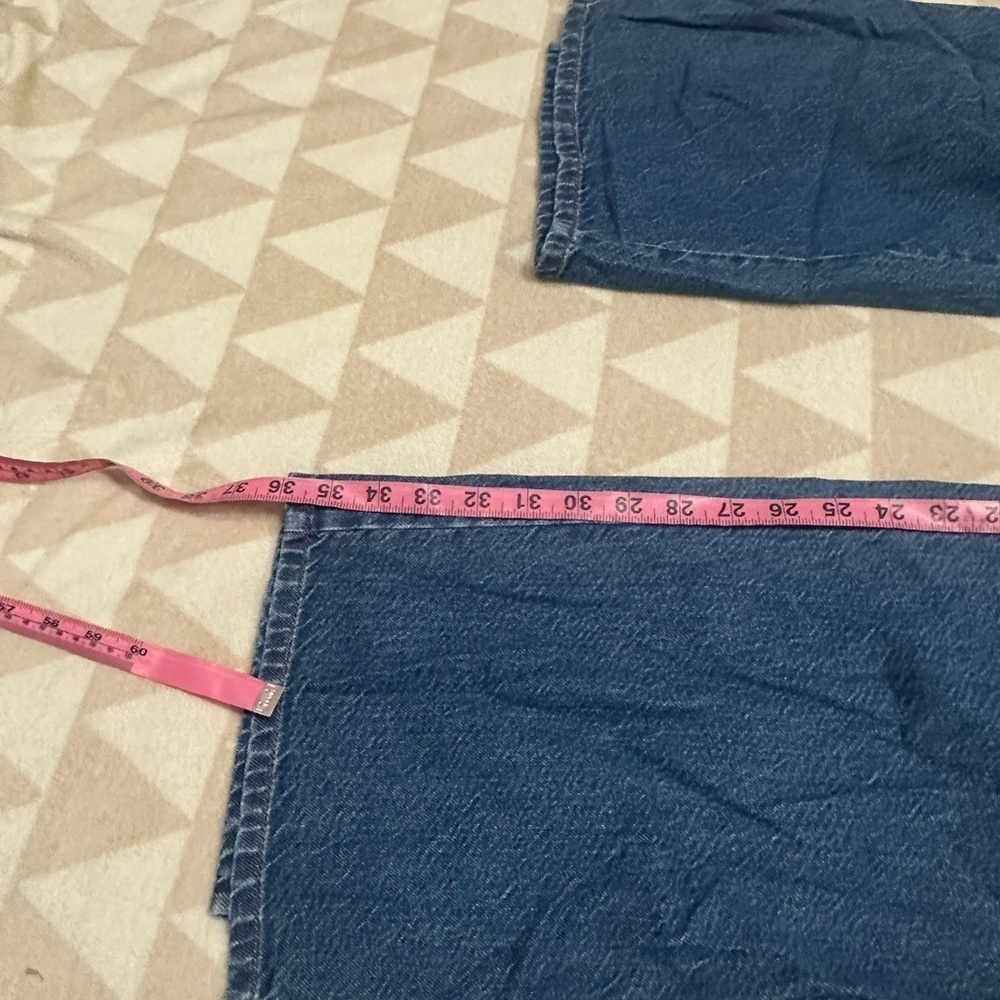 Tanya Taylor wide leg jeans slit hem button detail - Picture 5 of 5